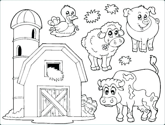 Farm Animal Coloring Pages Free
