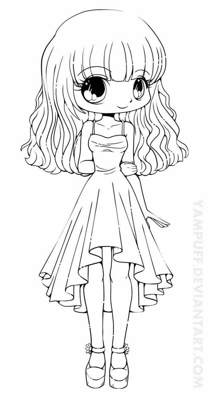 Princess Anime Coloring Pages For Kids