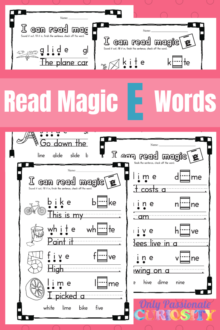Printable Magic E Worksheets Ks1