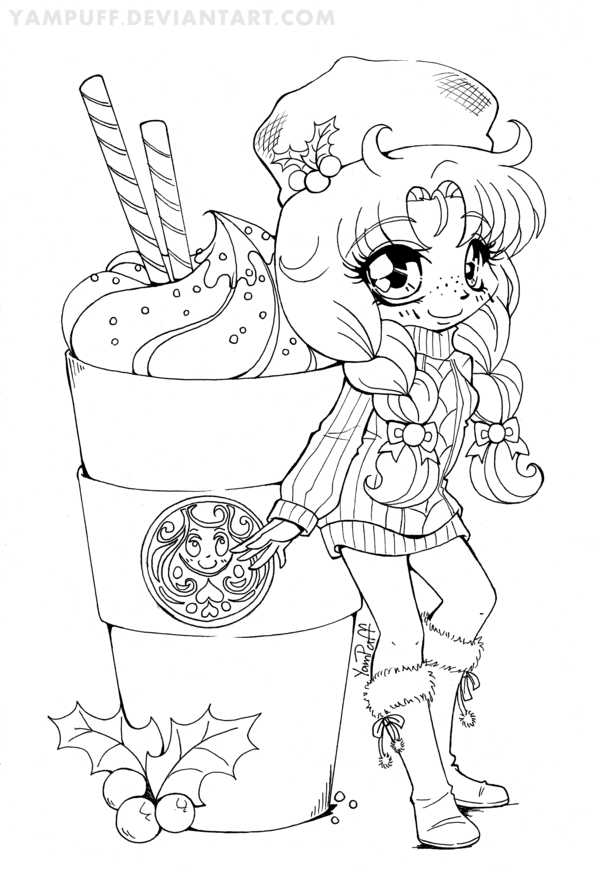 Cute Coloring Pages For Girls Starbucks
