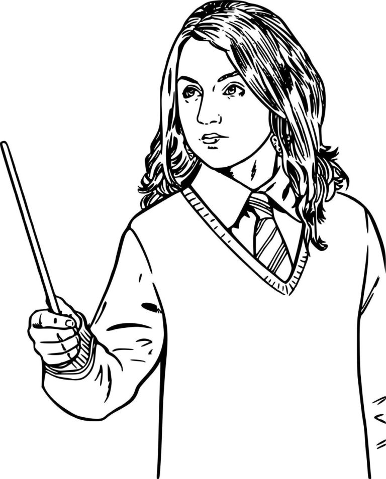 Ginny Luna Lovegood Harry Potter Coloring Pages