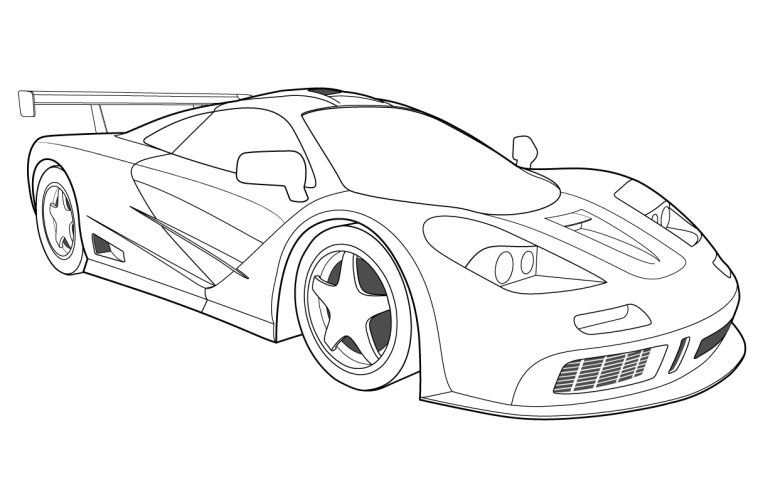 Cool Car Coloring Pages For Kids