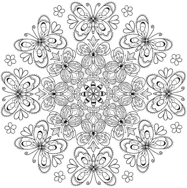 Full Page Flower Mandala Coloring Pages