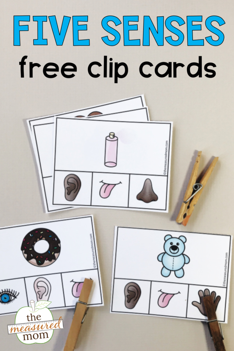 Five Senses Kindergarten Free Printables