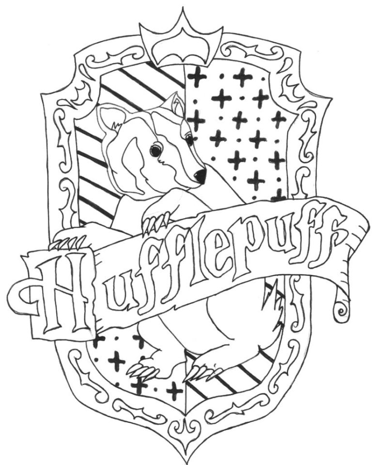 Ravenclaw Harry Potter Coloring Pages Printable