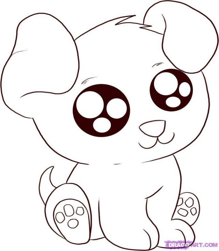 Cute Animal Coloring Pages Easy