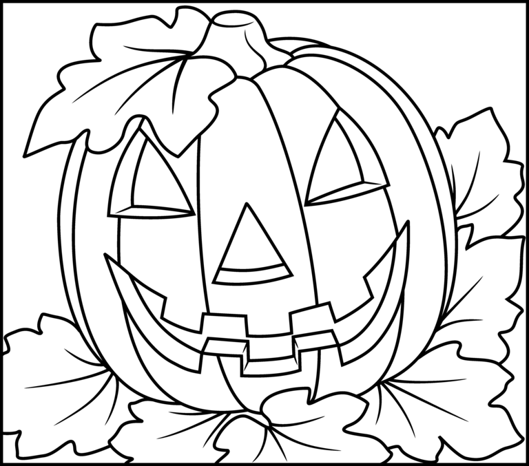 Pumpkin Hard Halloween Coloring Pages