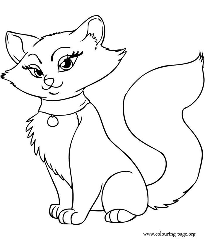 Cat Coloring Pages For Kids Animals