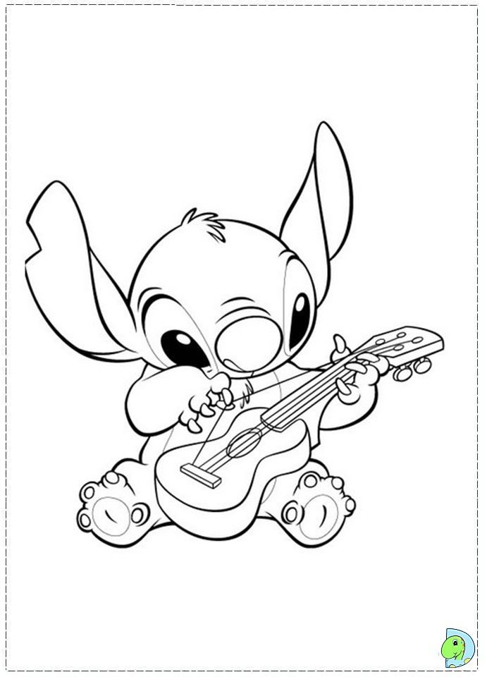 Cute Coloring Pages Disney Stitch