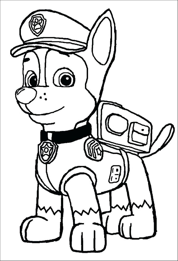 Chase Paw Patrol Coloring Book