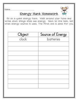 Fourth Grade Energy 4th Grade Worksheets