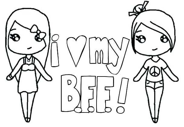 Bff Cool Coloring Pages For Girls