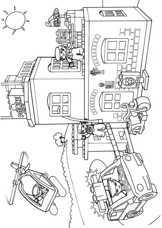 Police Officer Lego Police Coloring Pages