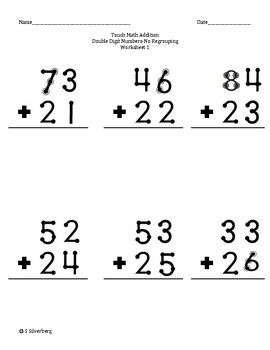 Special Education Touch Math Worksheets Free Printables