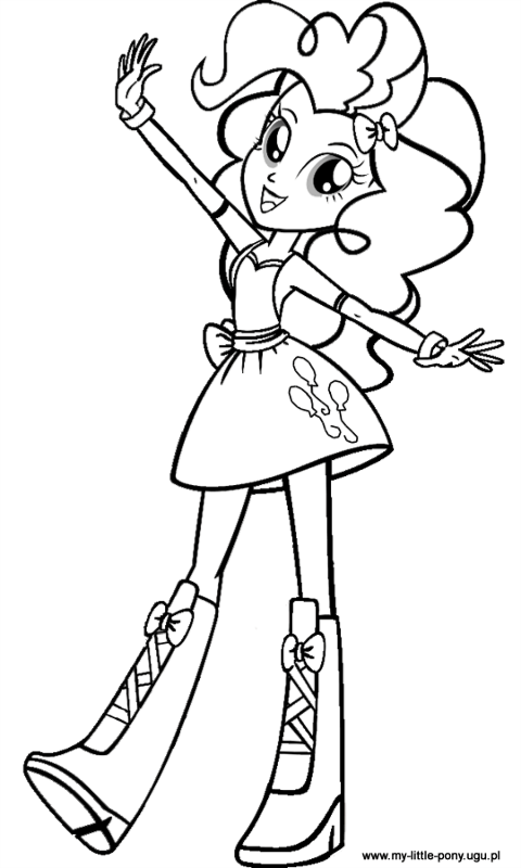 Pinkie Pie My Little Pony Characters Coloring Pages