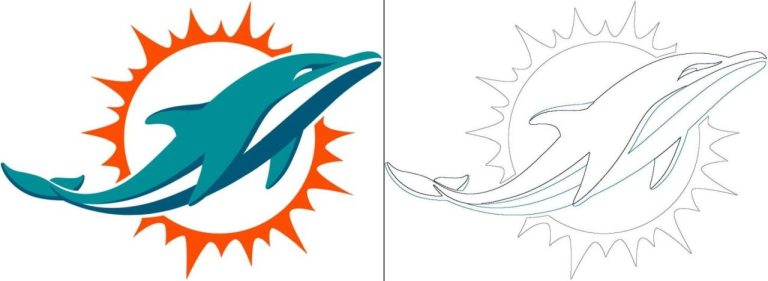 Miami Dolphin Coloring Pages Free