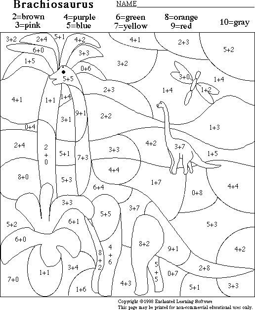 Math Coloring Worksheets For Grade 1