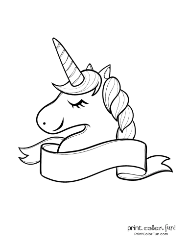 Simple Unicorn Coloring Pages Easy