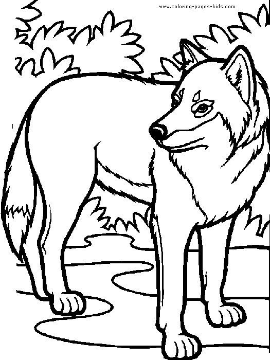 Printable Wolf Coloring Pages For Kids