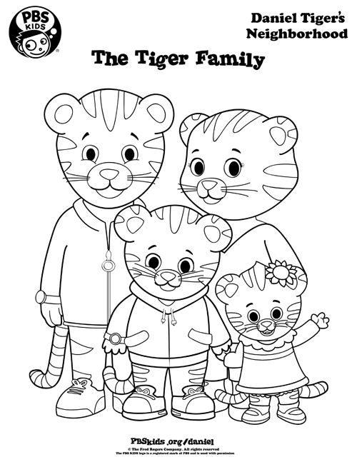 Daniel Tiger Coloring Pages For Kids