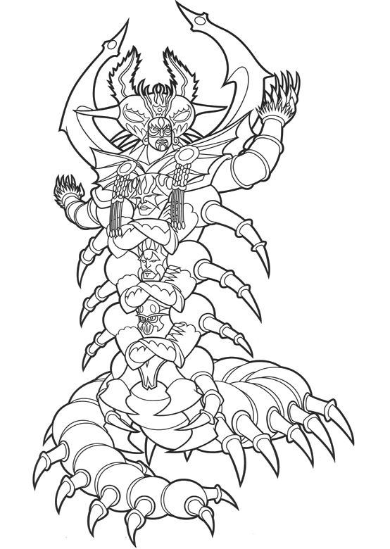 Gold Power Rangers Dino Charge Coloring Pages