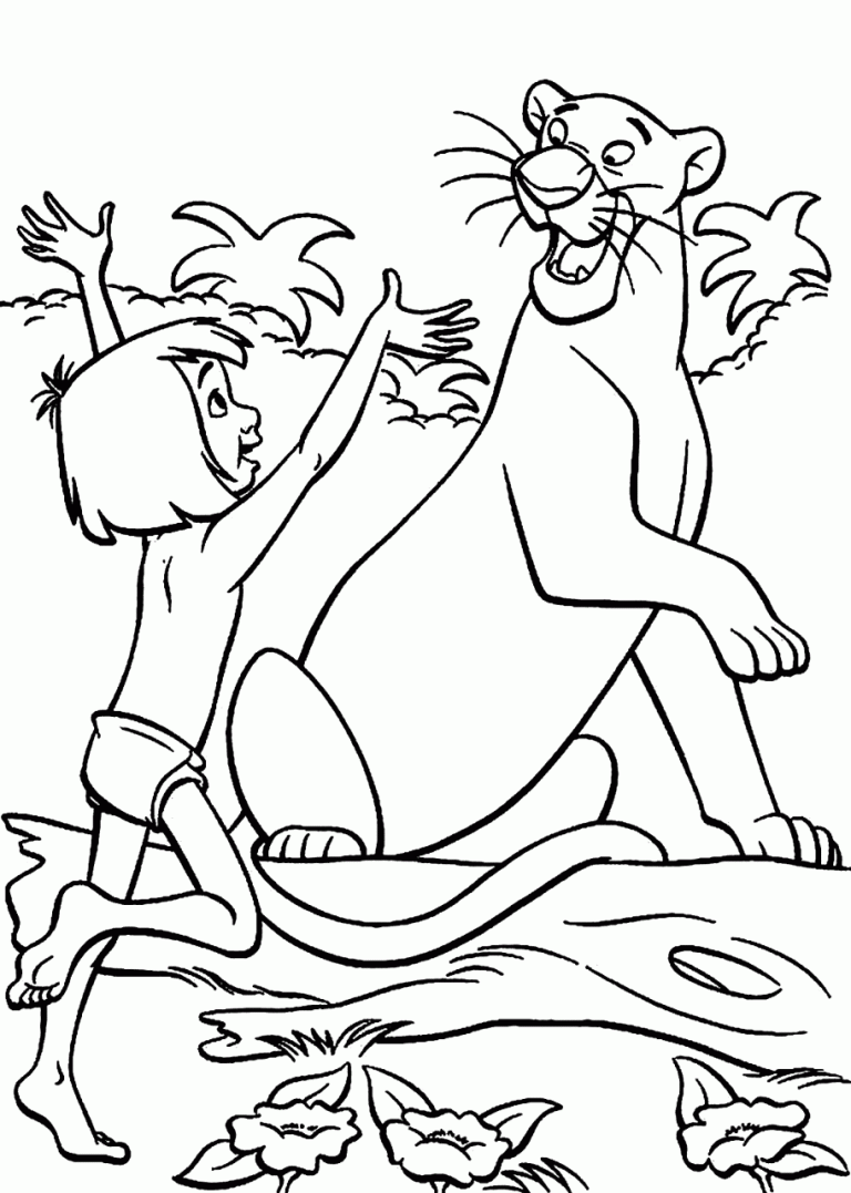Easy Jungle Book Coloring Pages