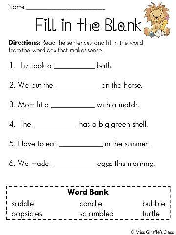 2nd Grade Syllables Worksheets With Answers