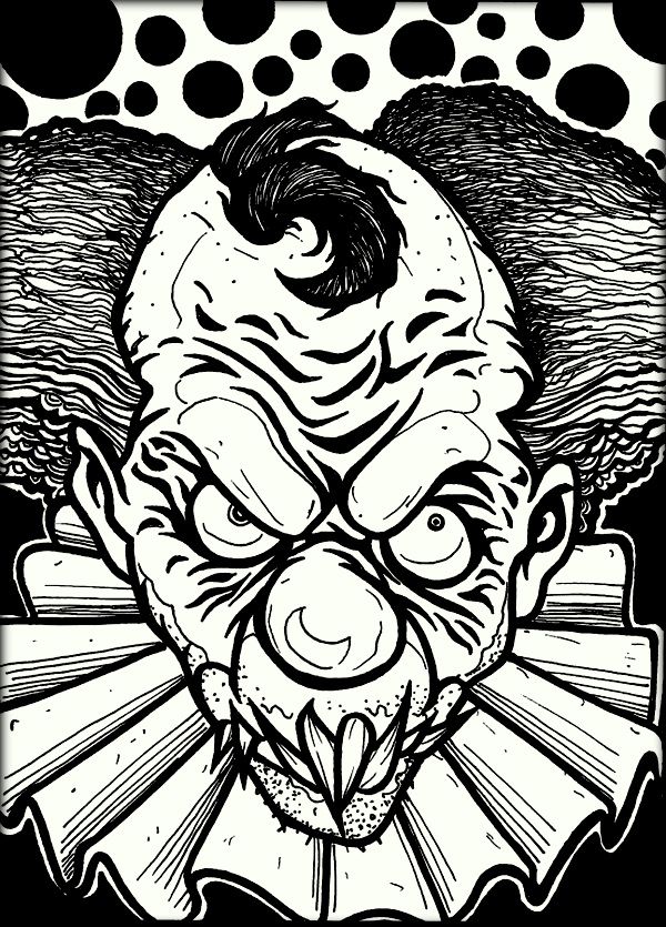 Scary Halloween Coloring Book Pages