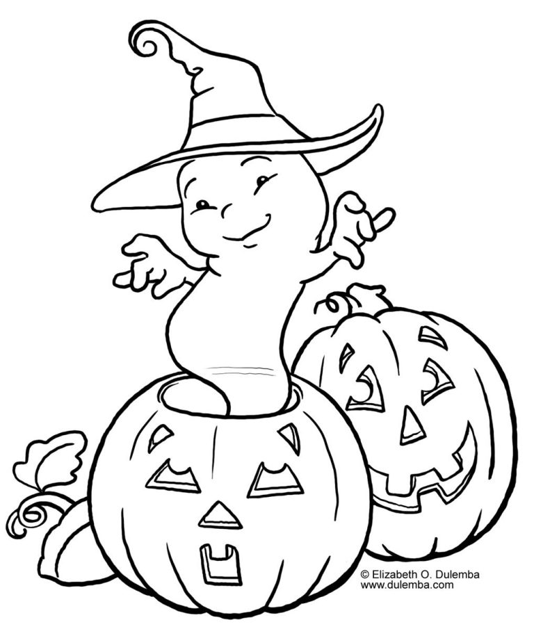 Pumpkin Coloring Halloween Colouring Pages
