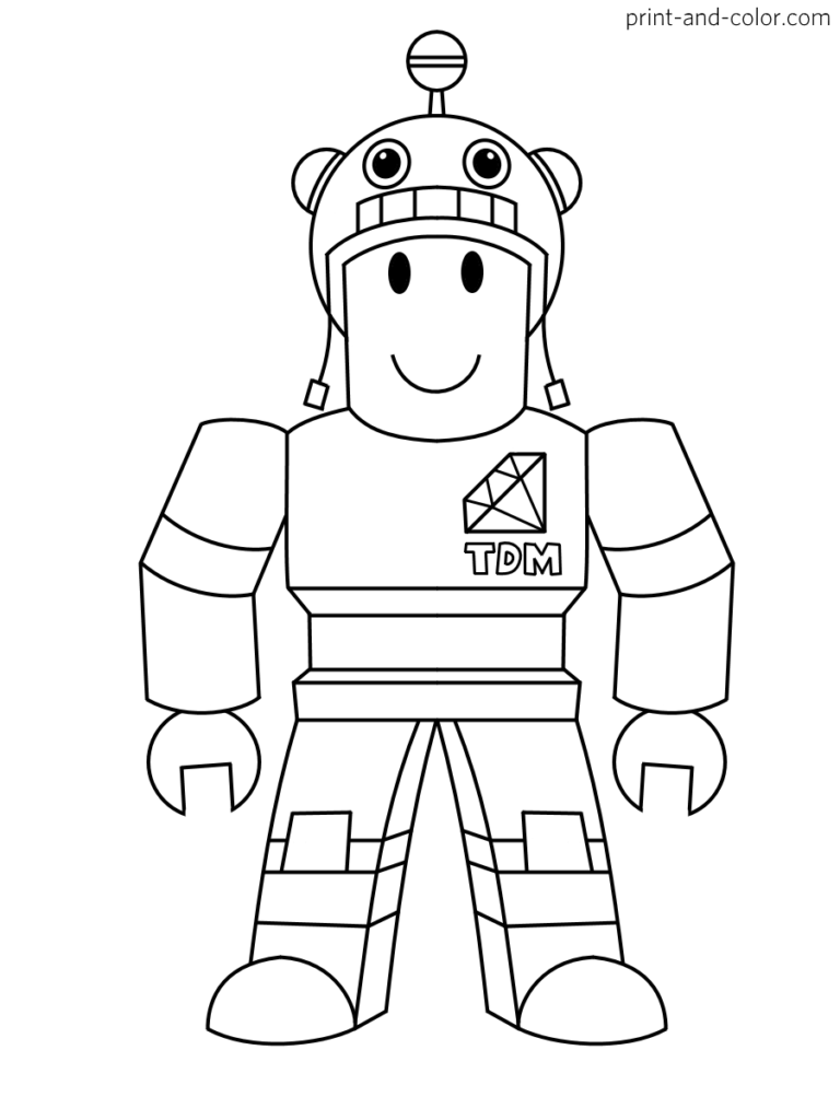Printable Roblox Coloring Pages To Print