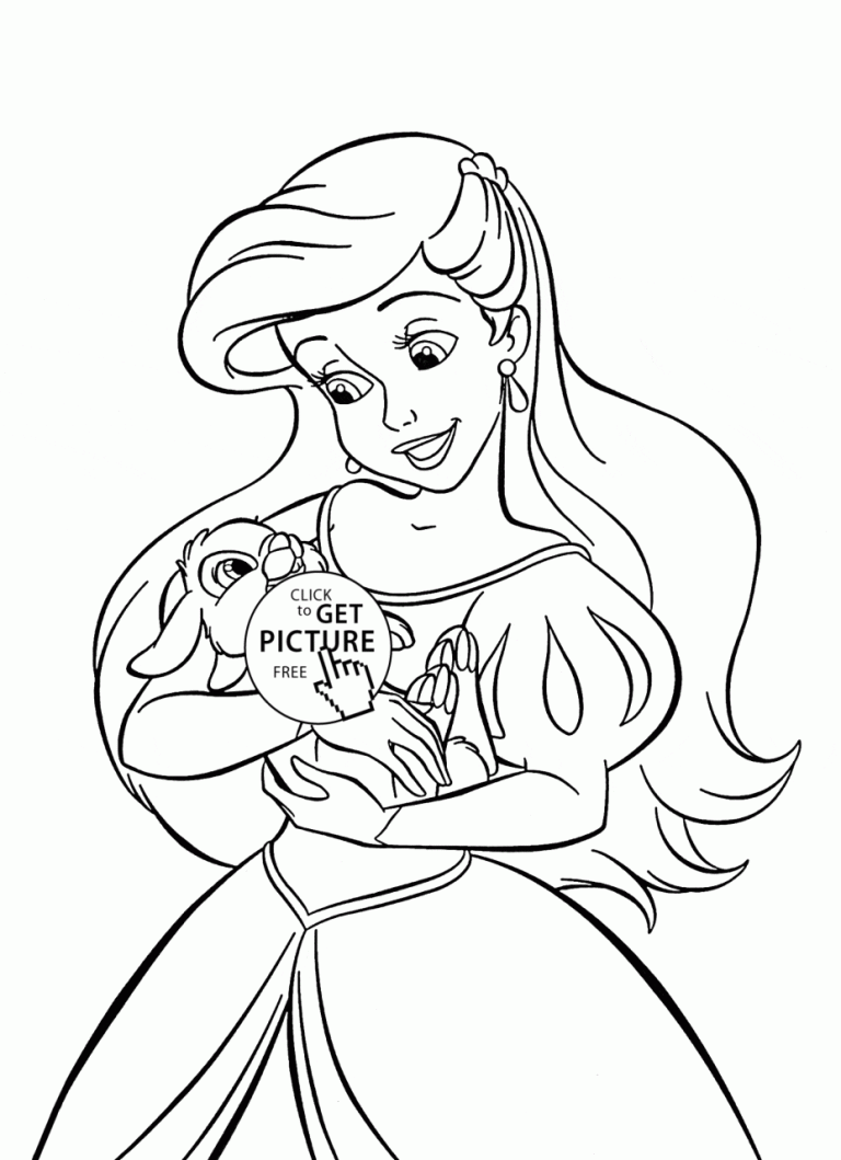 Easy Princess Coloring Pictures
