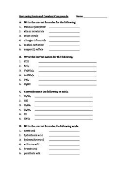 Ionic And Covalent Bonds Physical Science Worksheet Answer Key