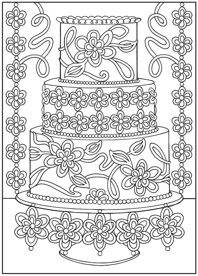 Dessert Free Food Coloring Pages