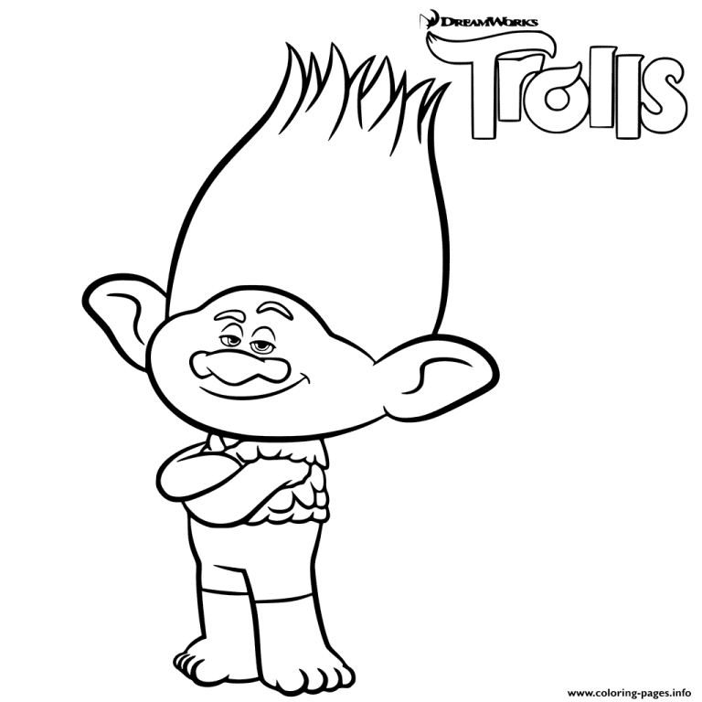 Printable Trolls 2 Coloring Pages