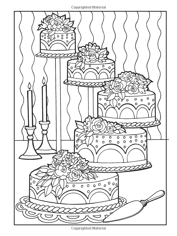 Dessert Food Coloring Pages For Kids