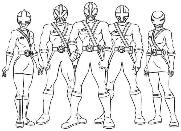 Printable Coloring Sheet Power Rangers Coloring Pages