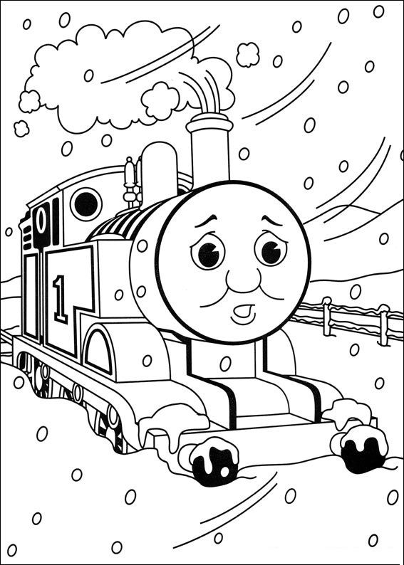 Train Coloring Pages Printable Free