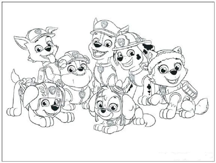 Paw Patrol Coloring Book Pages