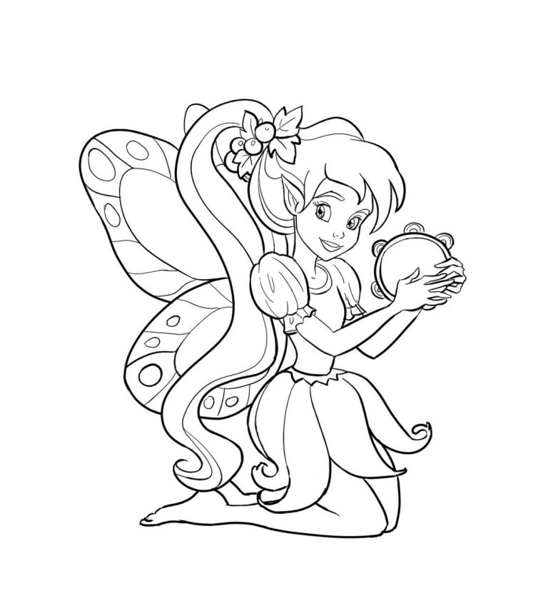 Fairy Coloring Pages Free Printable