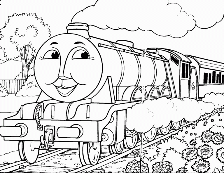 Thomas The Train Coloring Pages For Kids
