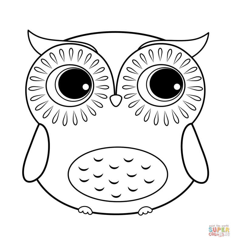 Coloring Sheet Free Owl Coloring Pages