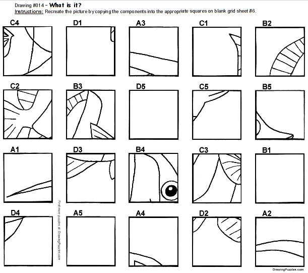 Printable Mystery Grid Drawing Worksheets