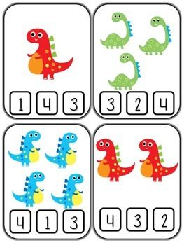 Kindergarten Dinosaur Math Worksheets