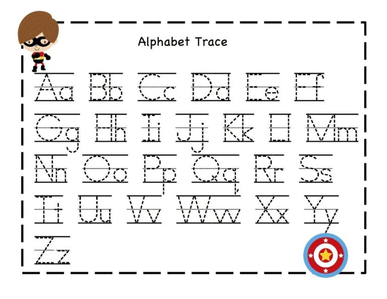 Abc Letter Tracing Worksheets Free