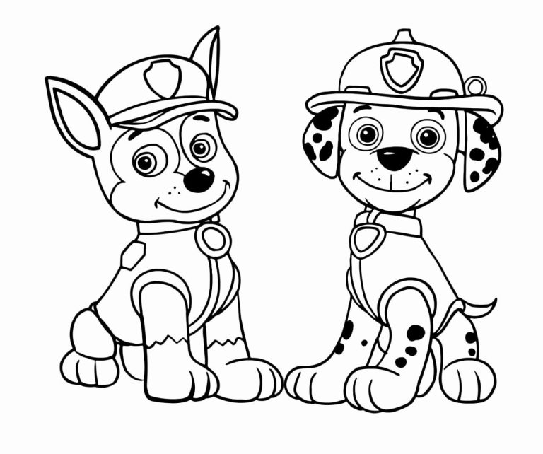 Patrol Coloring Pages Drawing Marshall Paw Patrol