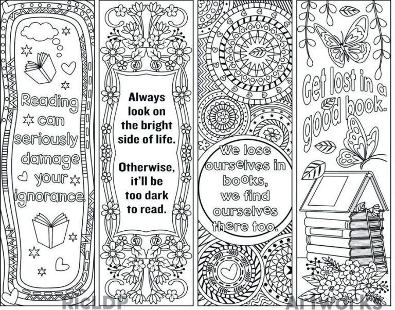 Color Bookmarks Printables