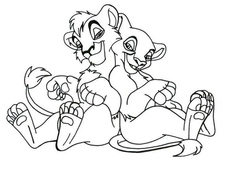 Kiara Baby Lion King Coloring Pages