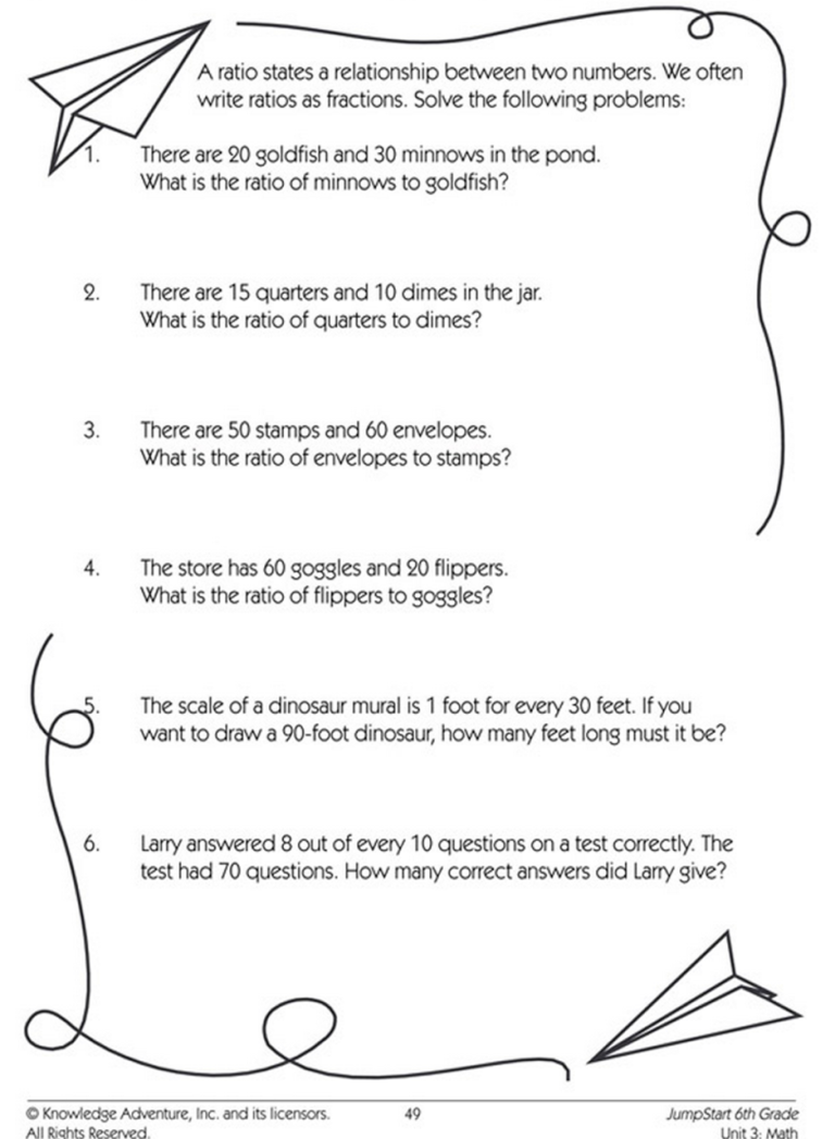 Ratio And Proportion Word Problems Worksheet With Answers Pdf Grade 8