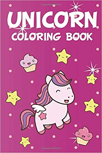 Unicorn Coloring Book Cover