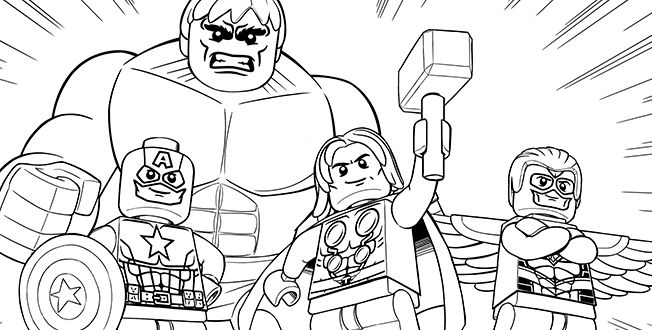 Marvel Avengers Coloring Pages For Kids